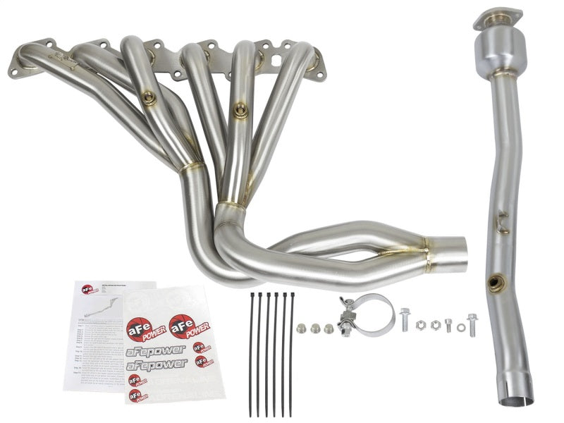 aFe Power Twisted Steel Long Tube Header & Connection Pipes (Street Series) 01-16 Nissan Patrol-thumbmail-4