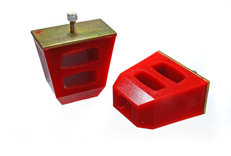 Energy Suspension Universal 4.5in Tall x 4.5in Long x 2.5in Wide Red Bump Stops (2 per set)-thumbmail-3