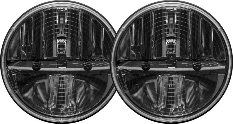 Rigid Industries 7in Round Headlights w/ Heated Lens & PWM Adaptors - Set of 2