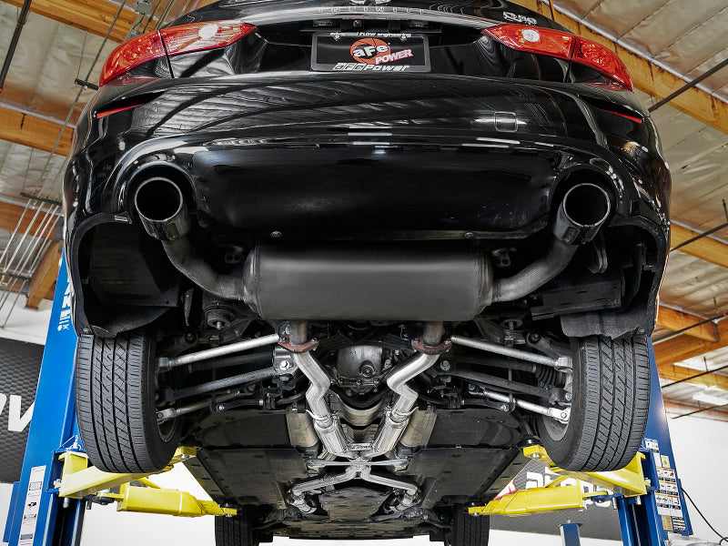 aFe Takeda 2.5in to 3in 304 SS Y-Pipe Exhaust System 16-18 Infiniti Q50/Q60 V6-3.0L (tt)-thumbmail-2