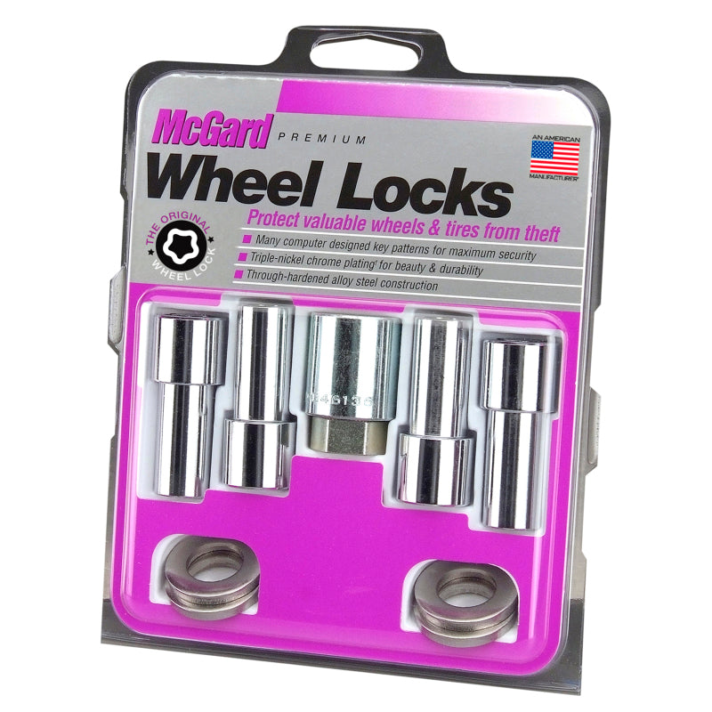 McGard Wheel Lock Nut Set - 4pk. (X-Long Shank) 7/16-20 / 13/16 Hex / 2.165in. Length - Chrome-thumbmail-4