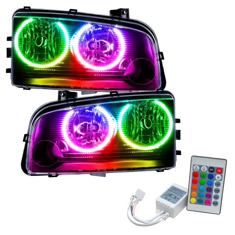 Oracle 05-10 Dodge Charger SMD HL (Non-HID) - ColorSHIFT w/ Simple Controller-thumbmail-1
