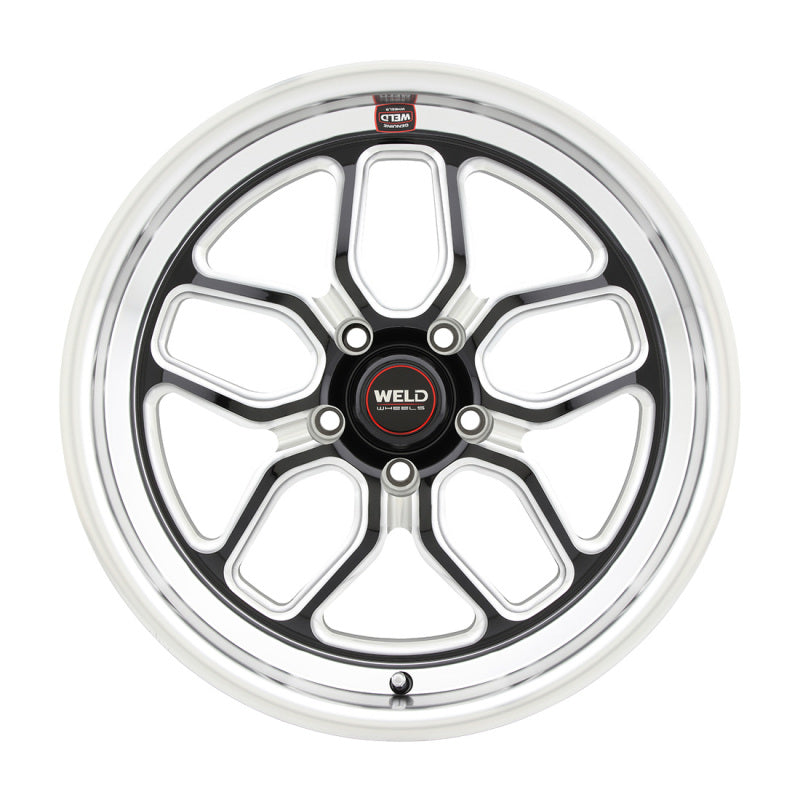 Weld S107 18X10.5 Laguna 5X120.65 ET64 BS8.25 Gloss Black MIL Dia 70.3-thumbmail-1
