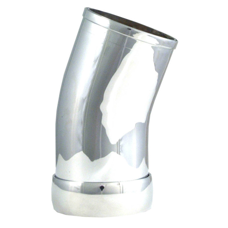 Spectre Universal Intake Elbow Tube (ABS) w/Collar 3in. OD / 22 Degree - Chrome-thumbmail-2