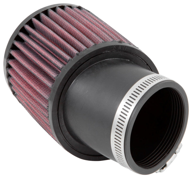 K&N Filter Universal Rubber Round Straight Filter 20 Deg Angled 2-7/16in Flange 3-3/4in OD 4in H-thumbmail-5