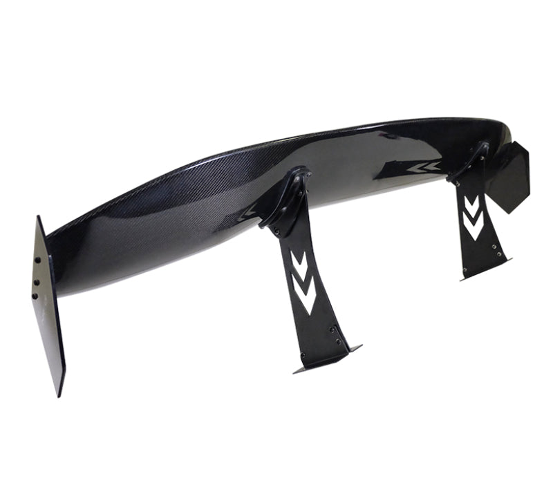 NRG Carbon Fiber Spoiler - Universal (69in.) w/NRG Logo / Stand Cut Out / Large Side Plate-thumbmail-2