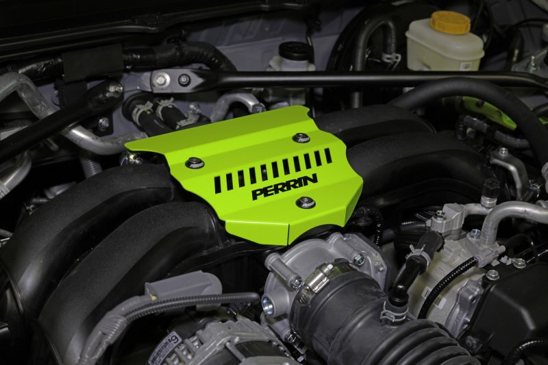 Perrin 2022+ Subaru BRZ / Toyota GR86 Engine Cover - Neon Yellow Wrinkle-thumbmail-3