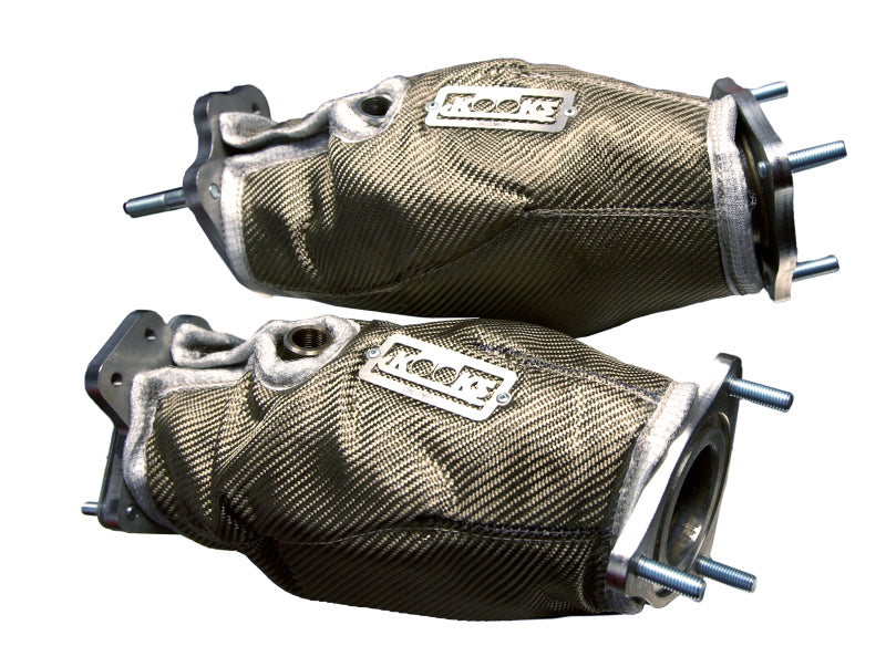 Kooks 2020+ Chevrolet Corvette C8 LT2 6.2L Heat Shield Blankets for Ultra Green Catted Connect Pipes-thumbmail-2