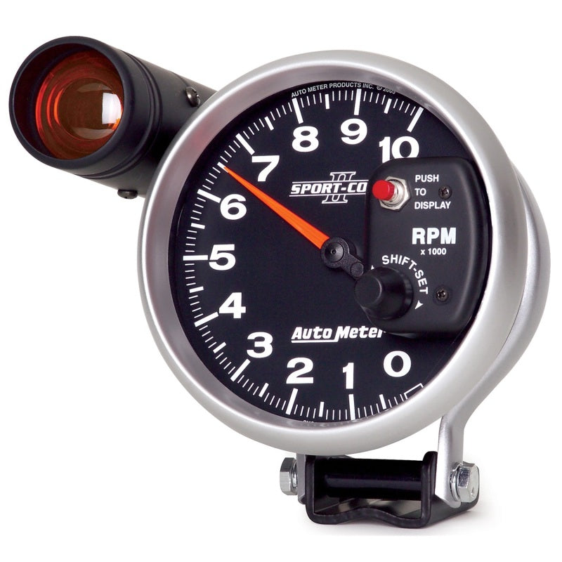 Autometer Sport-Comp II 5 inch 0-10000 RPM Pedestal Mount Tachometer Shift-Lite-thumbmail-3