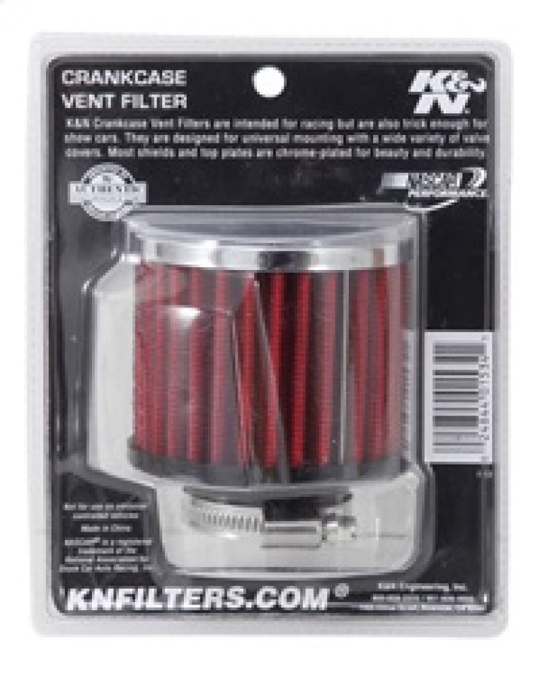 K&N 1.375 inch ID 3 inch OD 2.5 inch H Clamp On Crankcase Vent Filter-thumbmail-10