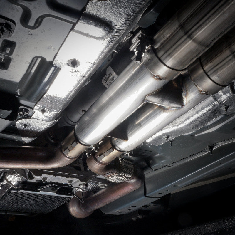 Stainless Works 2018+ Ford Mustang GT 3in Redline Series Catback H-Pipe w/Active Valves & Quad Tips-thumbmail-5