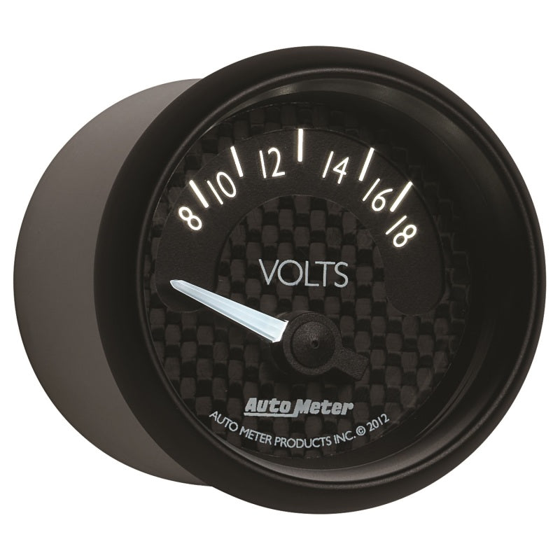 Autometer GT Series 52mm Short Sweep Electronic 8-18 Volts Voltmeter-thumbmail-3
