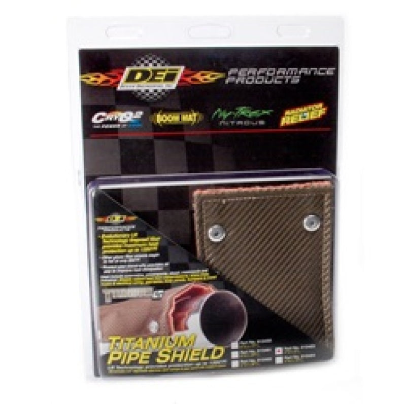 DEI Pipe Shield 4in w x 8in - w/ Stainless Steel Clamps - Titanium-thumbmail-3