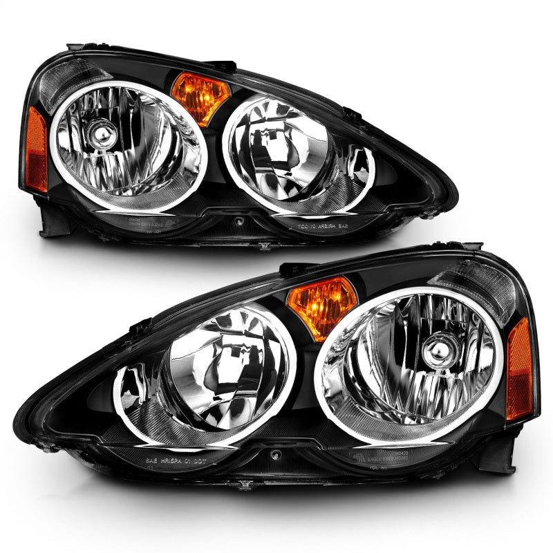 ANZO 2002-2004 Acura Rsx Crystal Headlights Black-thumbmail-7