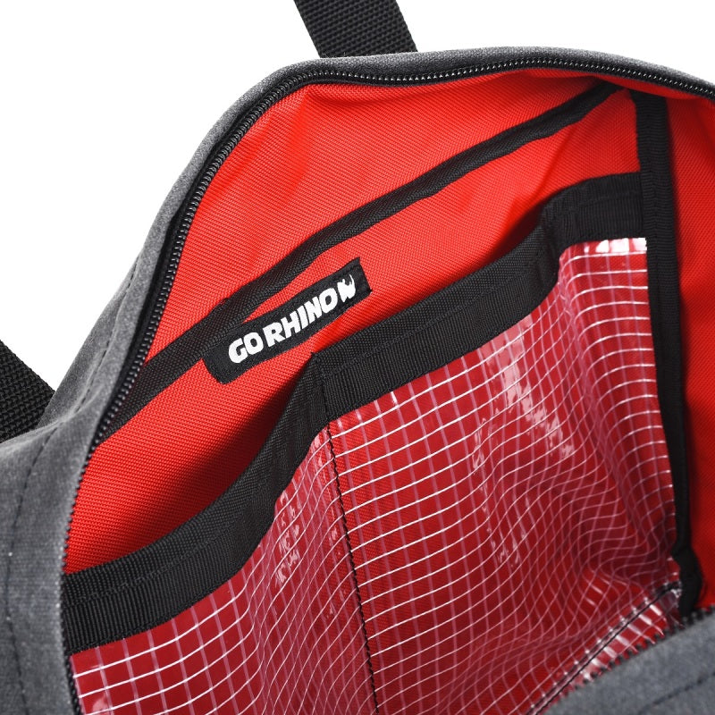 Go Rhino XVenture Gear Recovery Bag (7.5x11.5x18in. Closed) 12oz Waxed Canvas - Black-thumbmail-11
