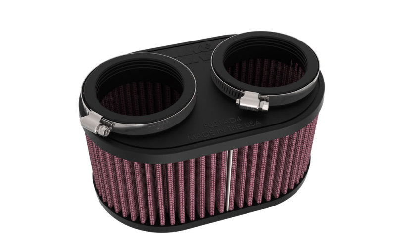 K&N 2-1/8in DUAL FLG 6-1/4 X 4inOD 3inH Universal Clamp-On Air Filter-thumbmail-2