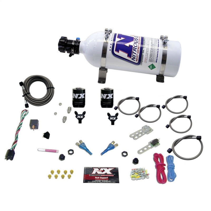 Nitrous Express Dodge EFI Full Race Dual Nozzle Nitrous Kit (100-300HP) w/5lb Bottle-thumbmail-2