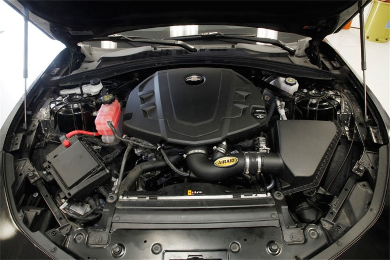 Airaid 16-18 Chevrolet Camaro 3.6L V6 F/I Airaid Jr Intake Kit - Dry / Red Media-thumbmail-4