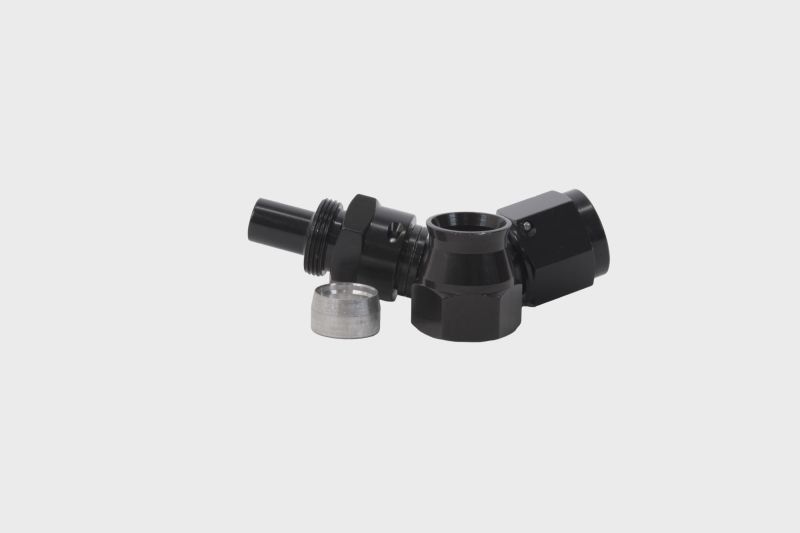 Aeromotive PTFE Hose End - AN-08 - 45 Deg - Black Anodized-thumbmail-3