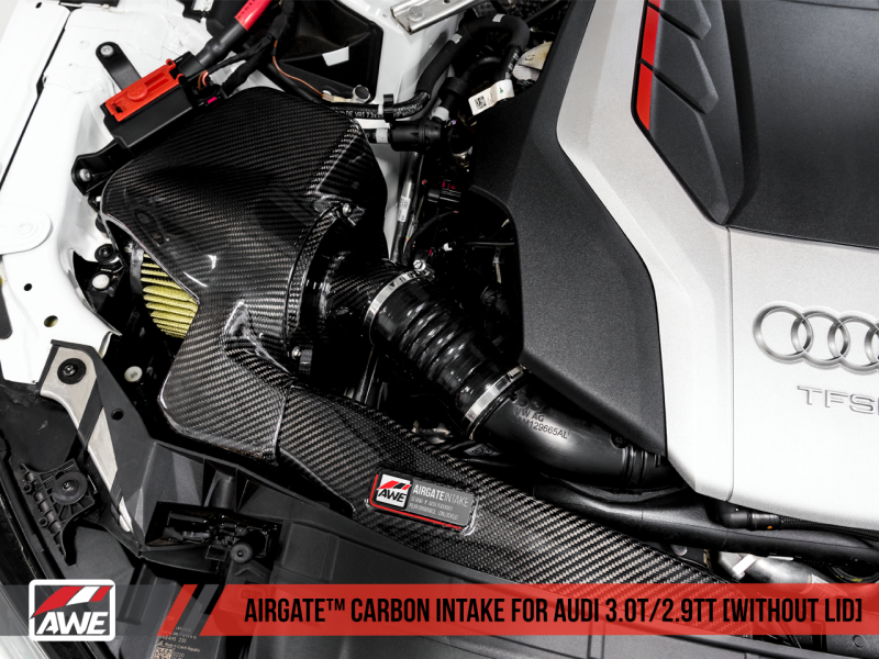 AWE Tuning Audi B9/B9.5 S4/S5/RS5 3.0T Carbon Fiber AirGate Intake w/ Lid-thumbmail-12