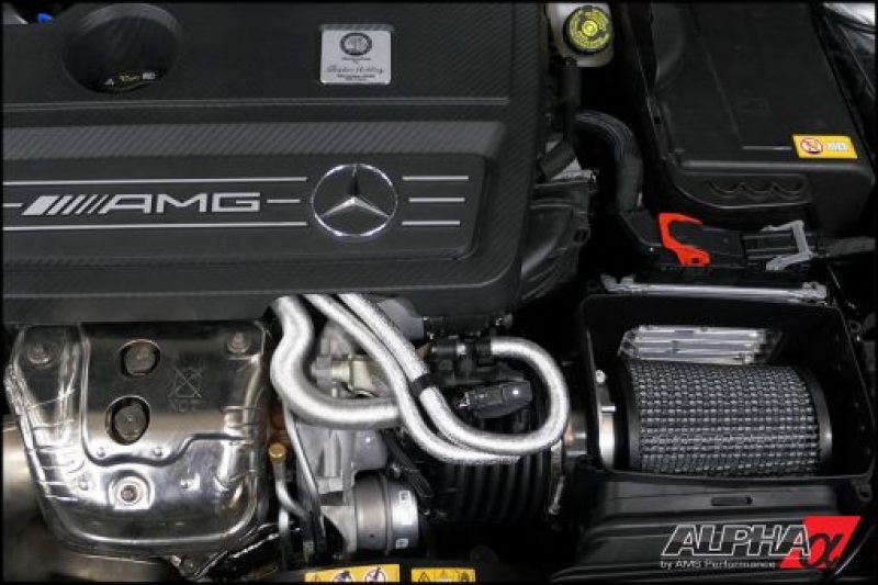 AMS Performance 14-18 Mercedes-Benz CLA 45 AMG 2.0T Alpha Intake System w/Carbon Fiber Duct & Lid-thumbmail-1