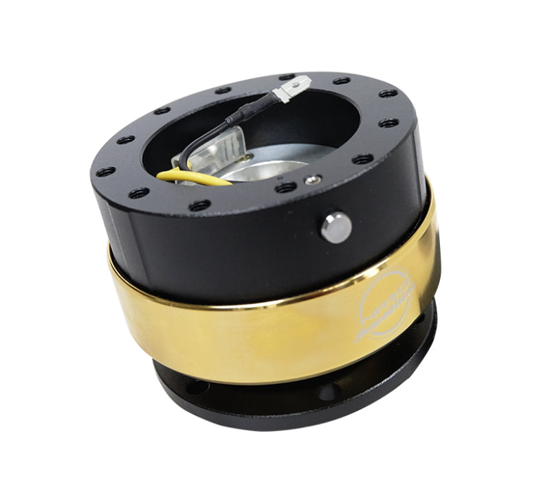 NRG Quick Release Gen 2.0 - Black Body / Chrome Gold Ring-thumbmail-2