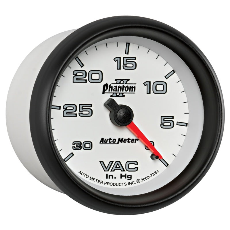 AutoMeter Gauge Vacuum 2-5/8in. 30Inhg Mechanical Phantom II-thumbmail-3