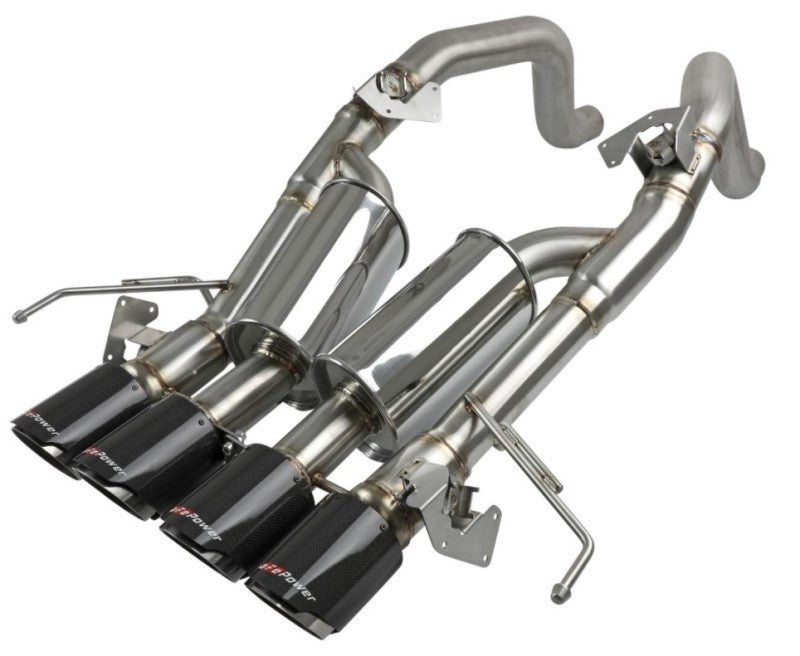 aFe MACH Force-Xp Axle-Back Exhaust System w/ Carbon Fiber Tips Chevrolet Corvette (C7) 14-19 6.2L-thumbmail-5