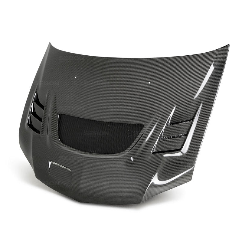 Seibon 03-07 Mitsubishi Evo 8 & 9 CW Carbon Fiber Hood-thumbmail-2