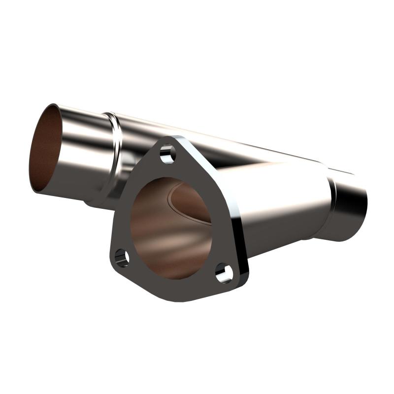QTP 2.25in Weld-On QTEC Exhaust Cutout Y-Pipe-thumbmail-5