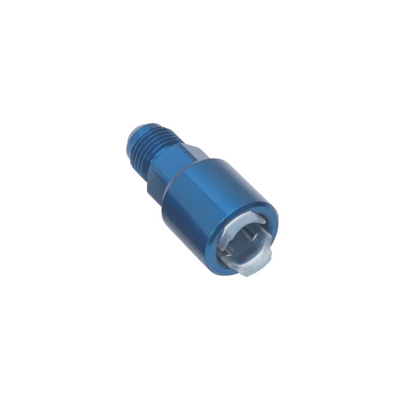 Russell Performance -6 AN male to 3/8in SAE quick-disconnect female (Blue Single)-thumbmail-1