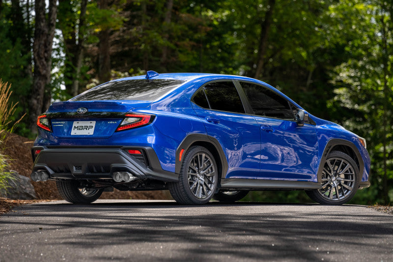 MBRP 2022+ Subaru WRX 3in Cat-Back Dual Split Rear Quad Carbon Fiber Tips Street Profile Exhaust-thumbmail-4