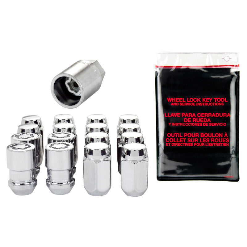 McGard 4 Lug Hex Install Kit w/Locks (Cone Seat Nut) M12X1.5 / 13/16 Hex / 1.5in. Length - Chrome-thumbmail-7