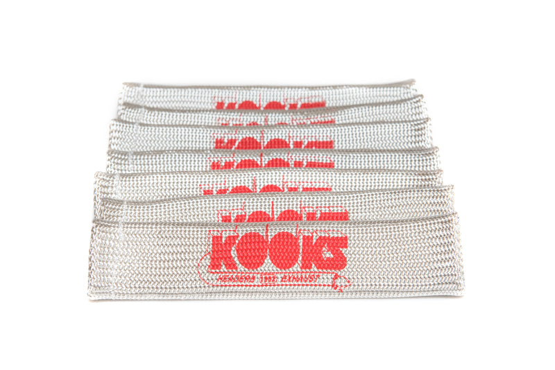 Kooks Universal Spark Plug Sleeve Set - Natural w/Red Logo (Set of 8)-thumbmail-4