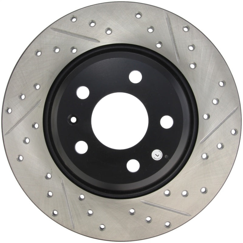 StopTech Power Slot 09-10 Audi A4/A4 Quattro / 08-10 A5 / 10 S4 Rear Left Drilled & Slotted Rotor-thumbmail-1