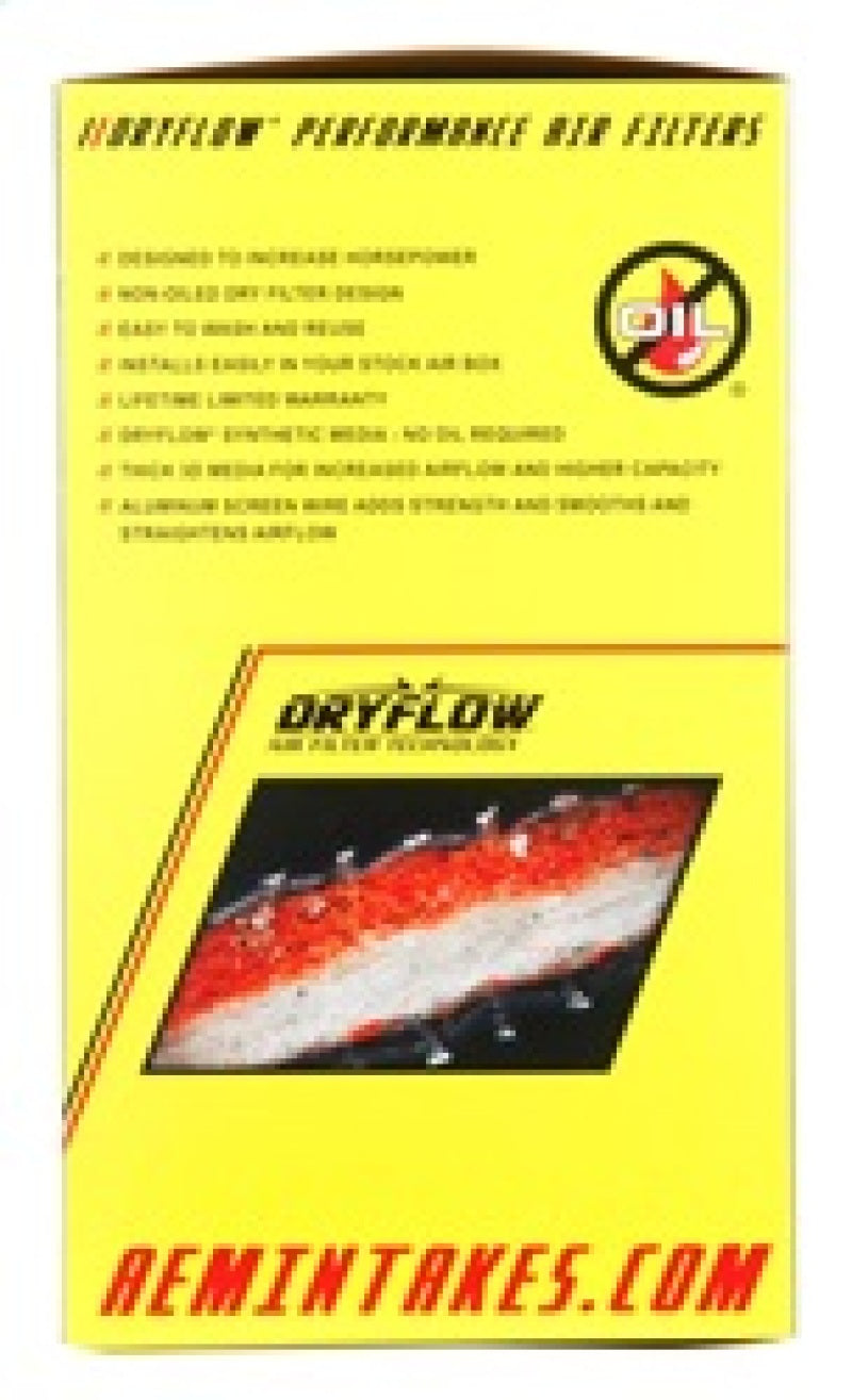 AEM Dryflow Air Filter - Round Tapered 6in Base OD x 5in Top OD x 5.5in H x 2.5in Flange ID-thumbmail-10