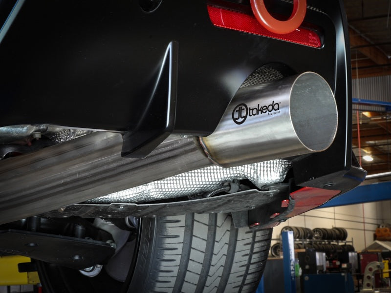 aFe POWER Takeda 2020 Toyota Supra L6-3.0L (t) 3.5in 304 SS CB Exhaust 4in Brushed Finish Tip-thumbmail-3