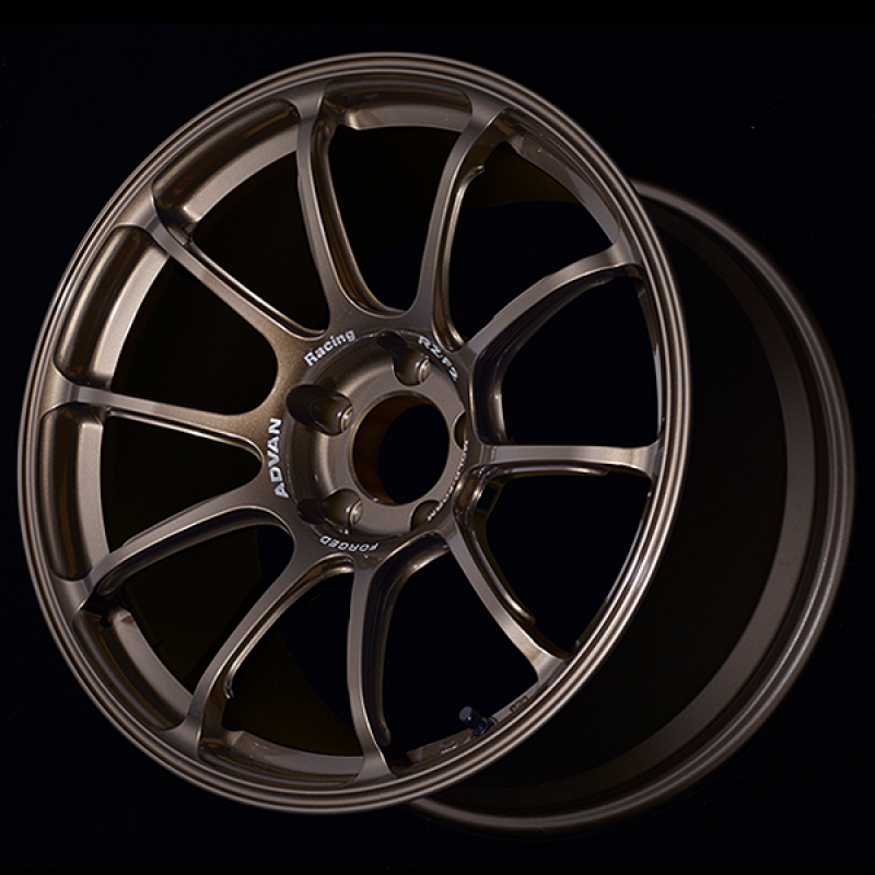 Advan RZ-F2 18x9 +24 5-114.3 Racing Umber Bronze Wheel-thumbmail-1