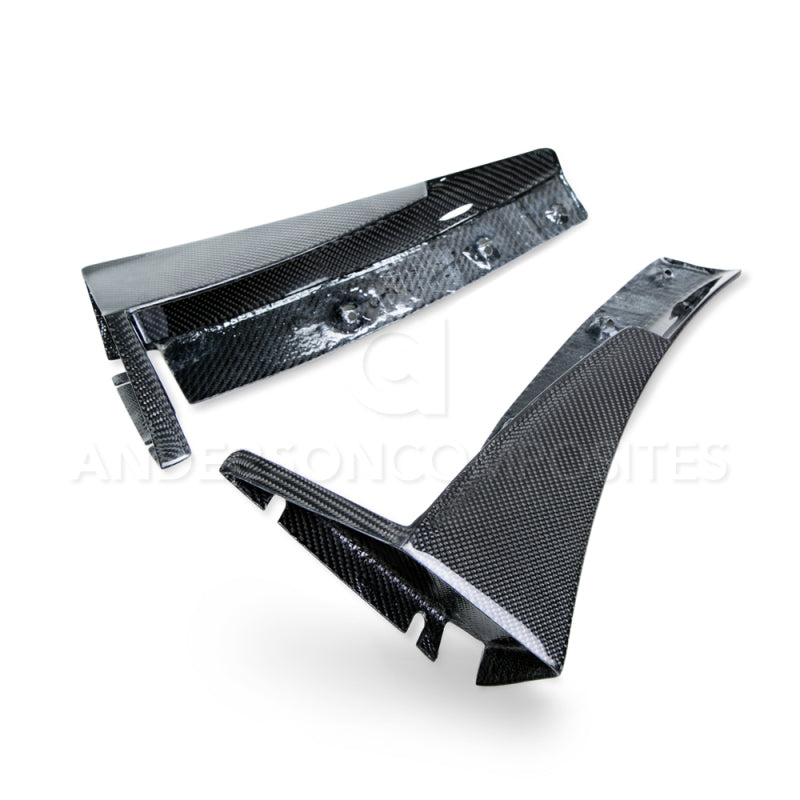 Anderson Composites 14+ Chevrolet Corvette C7 Z06 Front Bumper Canards-thumbmail-2