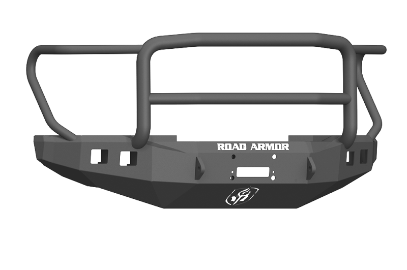 Road Armor 17-20 Ford F-250 Stealth Wide Fender Front Winch Bumper w/Lonestar Guard - Tex Blk-thumbmail-1
