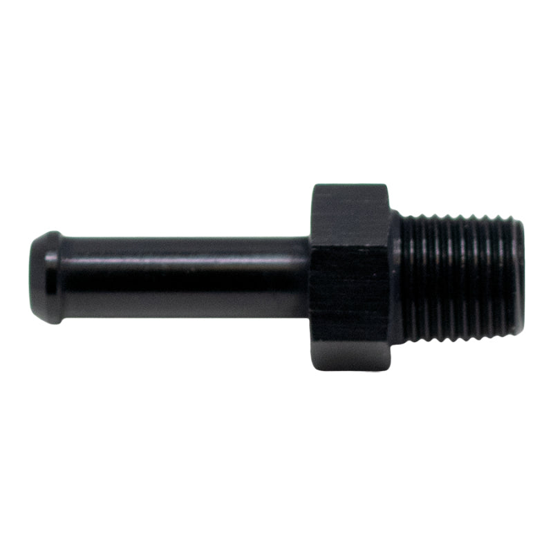 DeatschWerks 1/8in NPT Male Thread 1/4in Hose Barb - Anodized Matte Black-thumbmail-2