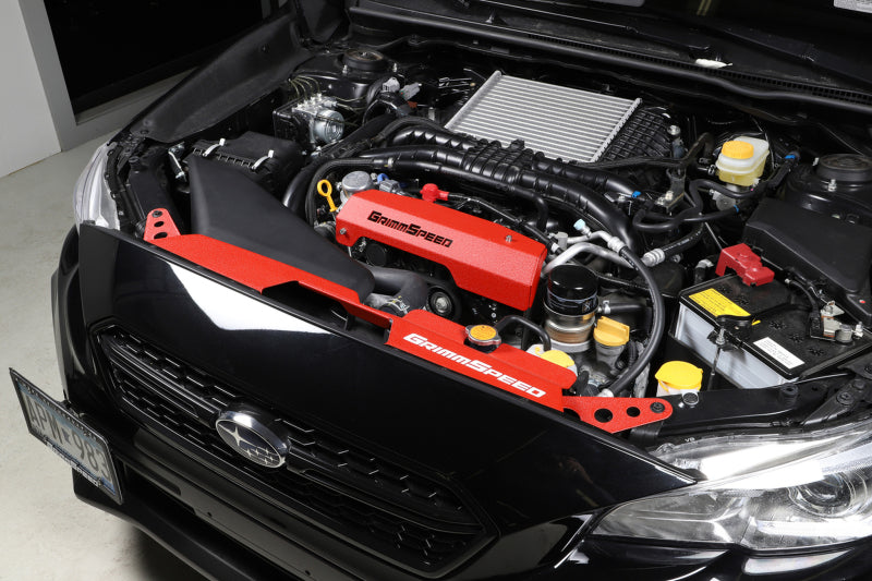GrimmSpeed 15+ Subaru WRX/STI Radiator Shroud  - Red-thumbmail-4