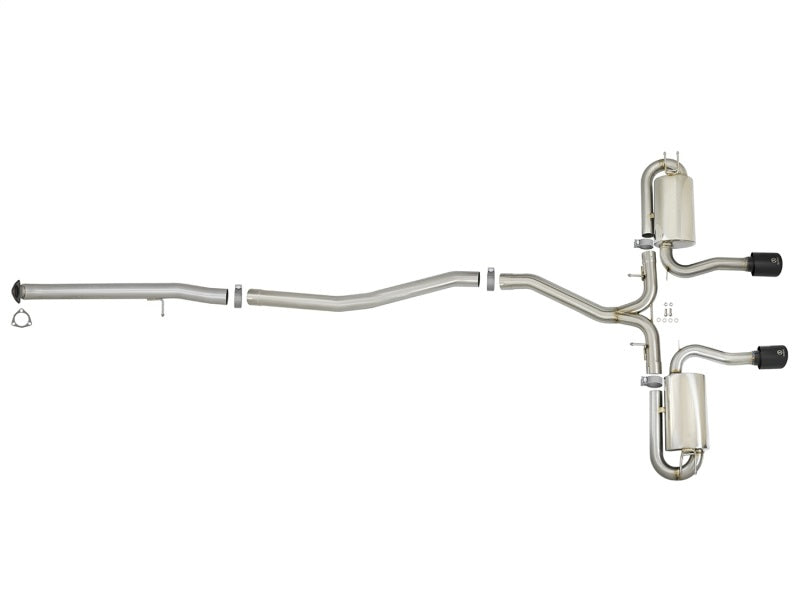 aFe Takeda 3in 304 SS Cat-Back Exhaust System w/ Black Tips 2017+ Honda Civic Si (4dr) I4 1.5L (t)-thumbmail-6