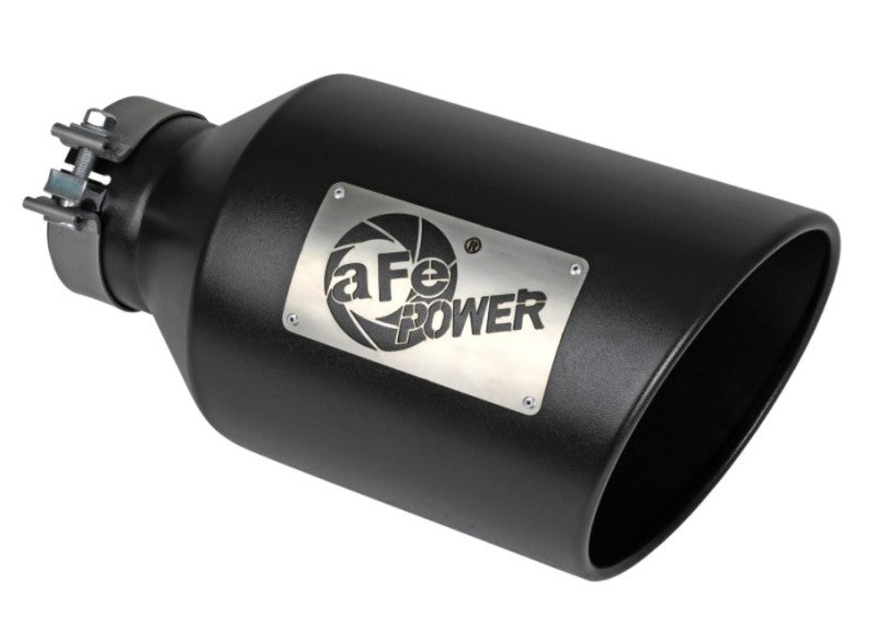 aFe Power MACH Force-Xp 409 Stainless Steel Clamp-on Exhaust Tip Black-thumbmail-5