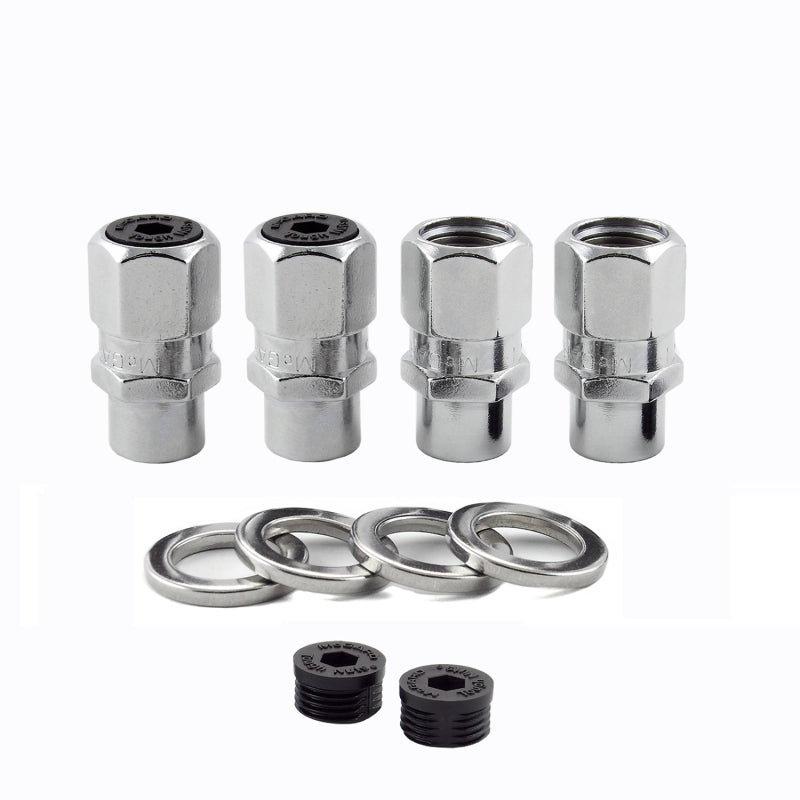 McGard Hex Lug Nut (Drag Racing Short Shank) 1/2-20 / 13/16 Hex / 1.6in. Length (4-Pack) - Chrome-thumbmail-3