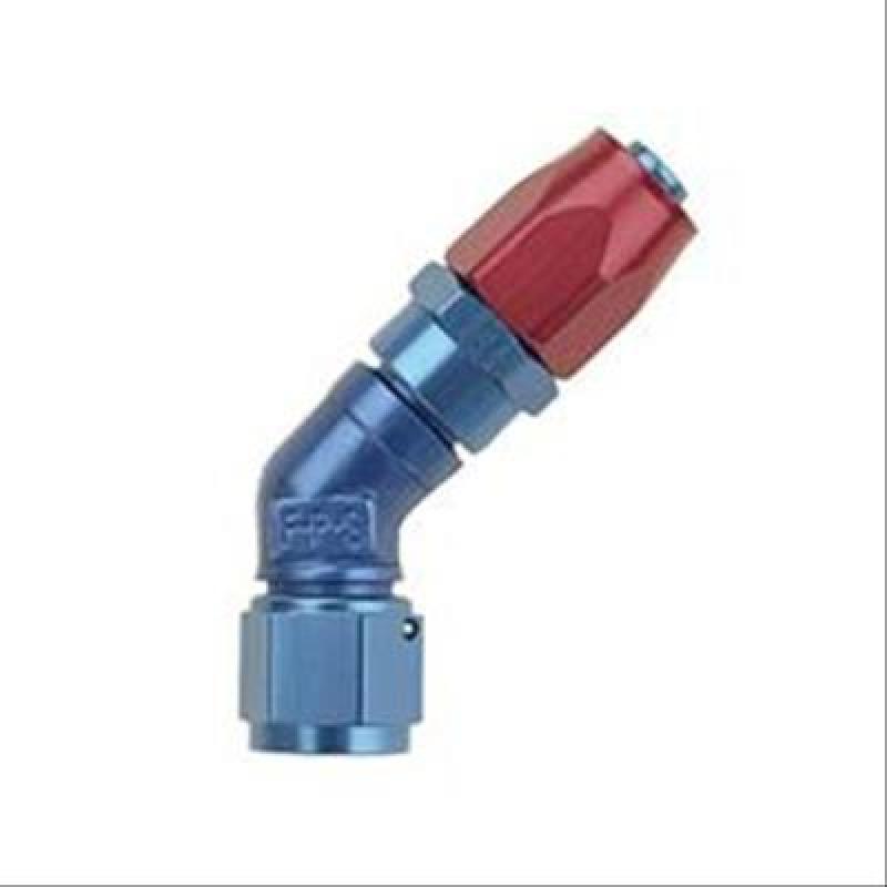 Fragola -20AN x 45 Degree Low Profile Forged Hose End - Black-thumbmail-1