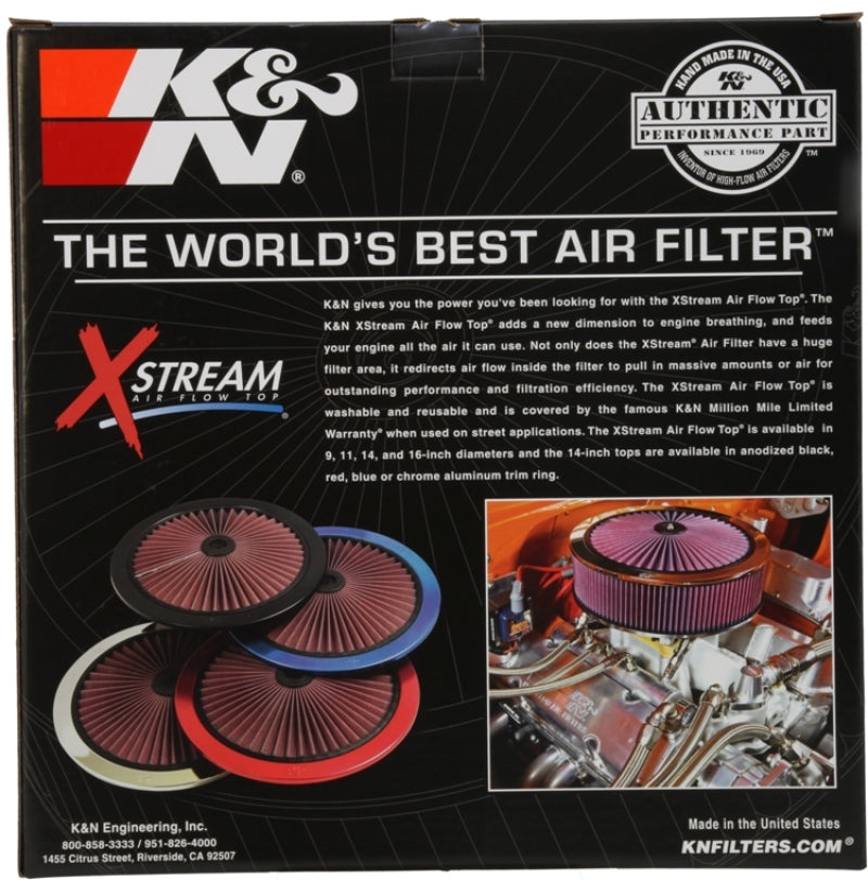 K&N X-Stream Top Filter X-Stream 16in OD - Black-thumbmail-7