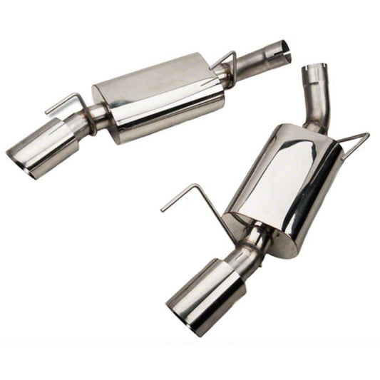 Kooks 05-09 Ford Mustang GT 4.6L 3V 2 1/2in SS Axle Back Exhaust w/ 4in Polished Slash Cut Tips
