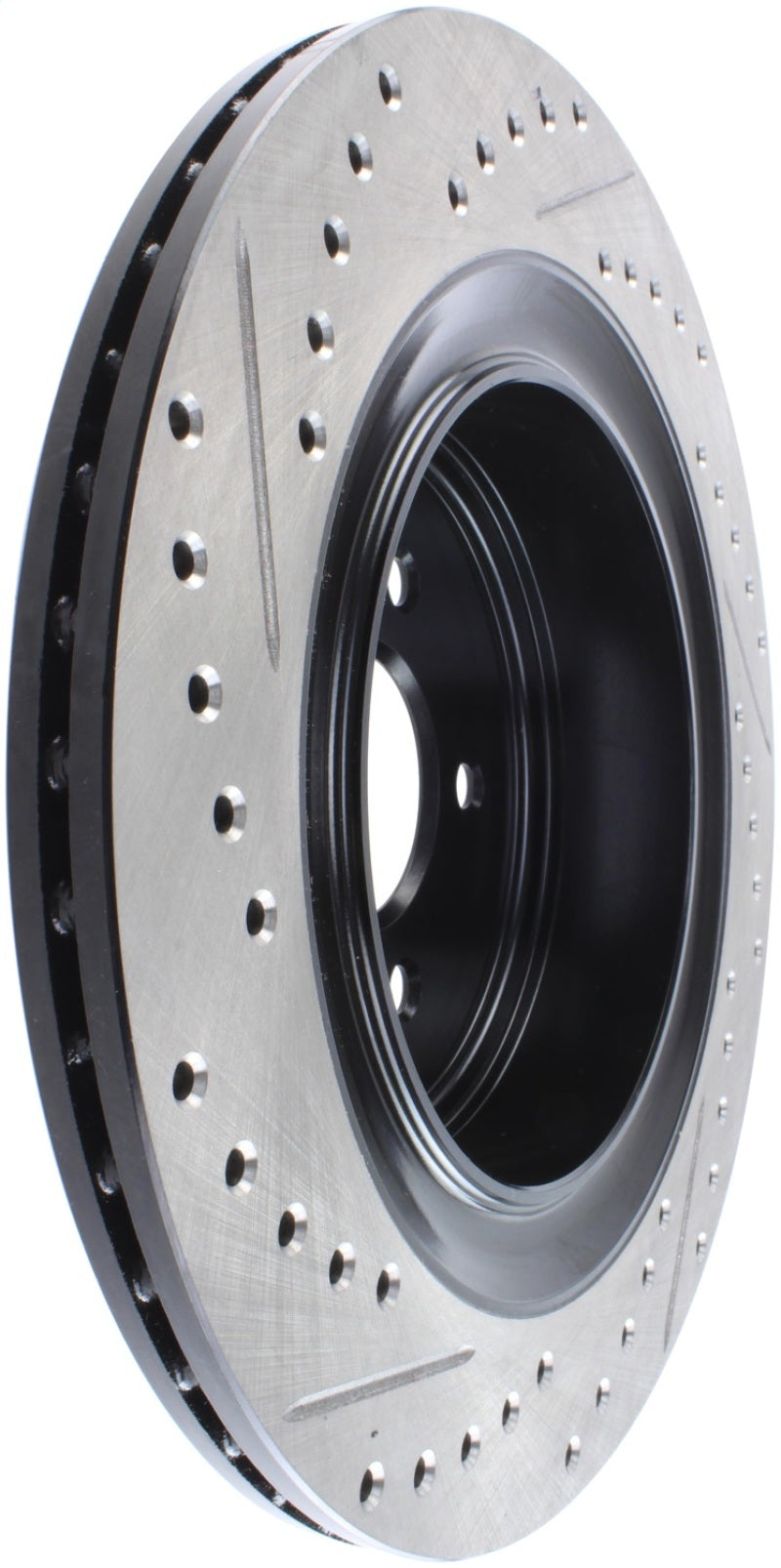 StopTech 09 Infiniti FX50 SportStop Slotted & Drilled Rear Left Rotor-thumbmail-3