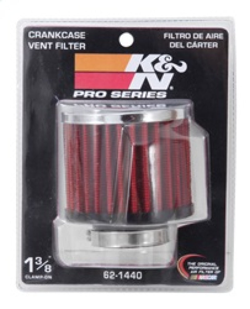 K&N 1.375 inch ID 3 inch OD 2.5 inch H Clamp On Crankcase Vent Filter-thumbmail-11